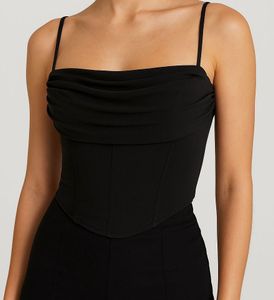 Black corset top from little box
