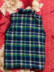 Plaid Puffer Vest
