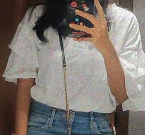 Frill Hand White Top