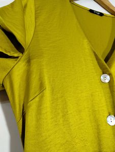 Stop Neon Green V-neck Dress (Women)