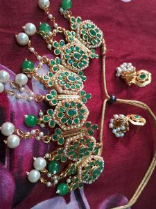Green &amp; Gold Jewelry Set