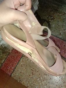Pink flats