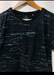 Men Black Printed T Shirt