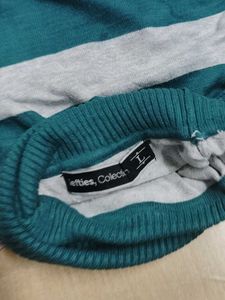 Striped Turtleneck Sweater
