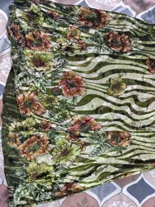 Vintage Floral Print Midi Dress