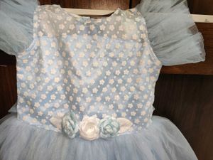 Blue Net Frock