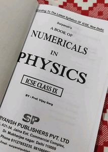 Numericals In Physics Class-9