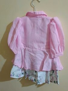 Cute Pink Kids Clothing Set