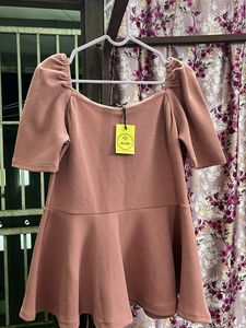 Pink Peplum Top