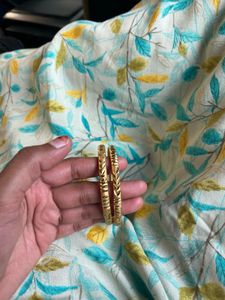 Golden Bangles - Set of 2