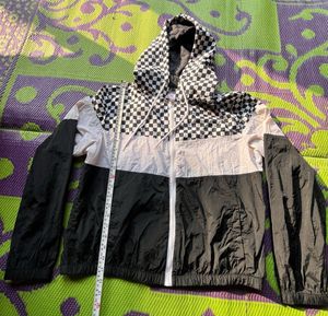 Checkered Windbreaker Jacket