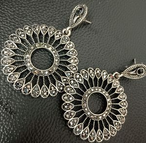 Beautiful Silver Combo Earrings Of 3 Pcs Set