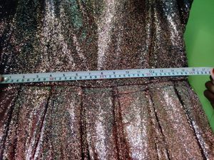 Shimmer Evening Gown Black And Copper Combo