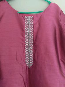 Cotton Silk Straight Kurta