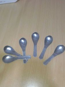 Set of 6 Vintage Silver Spoons