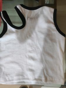 White Crop Tank Top