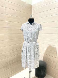 ESPRIT Pintresty 🌸Polka Dot Midi Shirt Dress