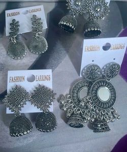 Oxidised Earring And Studs