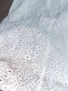 White Eyelet Mini Dress