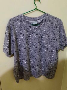 Heart Print Tee
