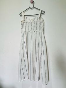Striped Button-Down Sundress