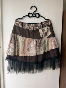 Boho Tiered Mini Skirt