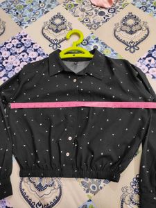 Cute Black Shirt Style Top