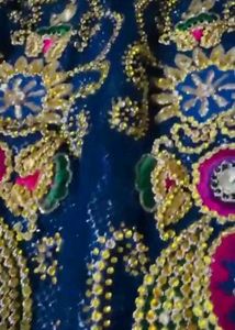 Full Heavy Stone Work Bride Lengha