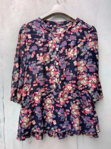 New With Tag Korean Floral Print Blouse