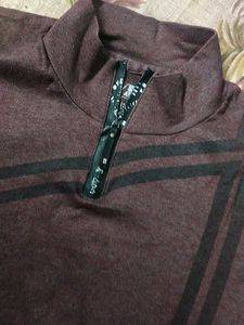 Striped Maroon T-Shirt