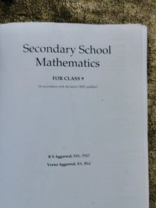 Mathematics RS Agarwal Textbook For Class 9