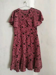 Charcoal Short Pink Dress