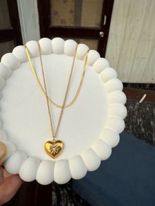 Double Layered Heart Necklace