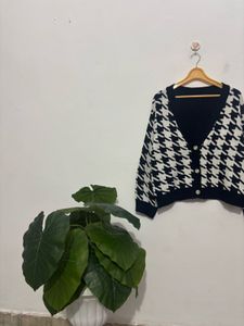 Houndstooth Cardigan