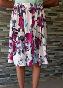 Floral Print Skirt