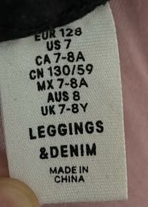 Black Denim Leggings