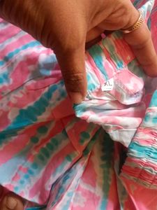 Pink Floral Kurta Set