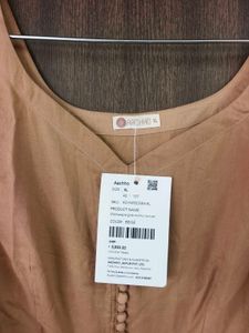 Aachho Champagne Gota Mulmul Suit Set XL