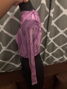 Purple Swirl Crop Top