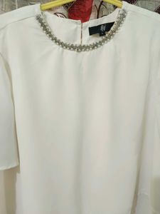 Elegant White Layered Top