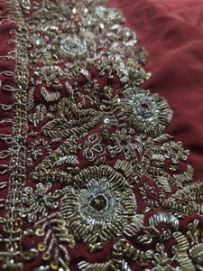 Unique Design Embroidary Saree 🫰🎁