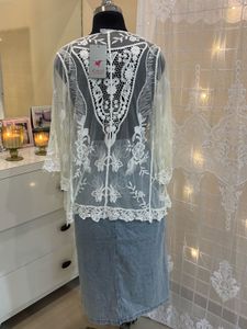 Lace Crochet Cover-Up and skirt