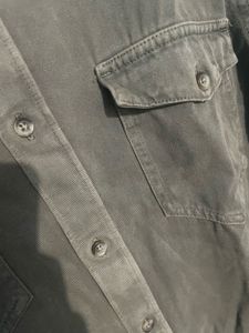 Jules Olive Western Style Button-Down Shirt