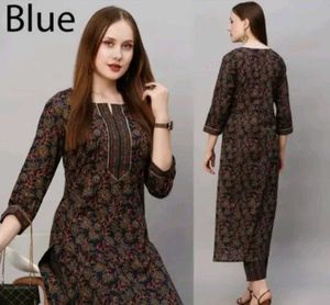 Floral Print Kurta Set