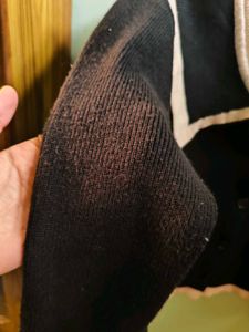 PRICE DROP!! Cute Black Cardigan with White Collar