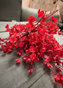 Red Artificial Floral Branch