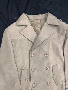 Stylish Tan Trench Coat L SIZE