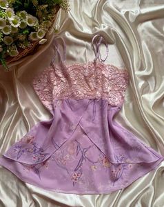 Floral Lace Cami Night Dress