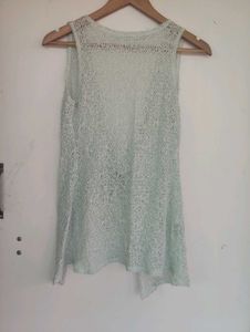 Crochet Tie-Front Vest