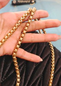 Black Golden Chain Purse